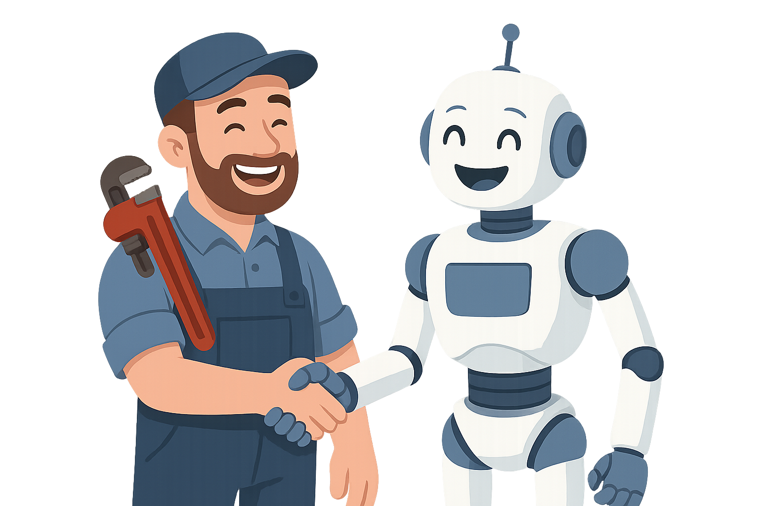Plumber and Robot - Digital Solutions for Tradies